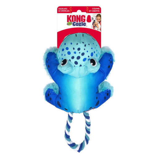 KONG Cozie Tuggz Dog Toy Frog 1ea/MD/LG - Petsplace.store