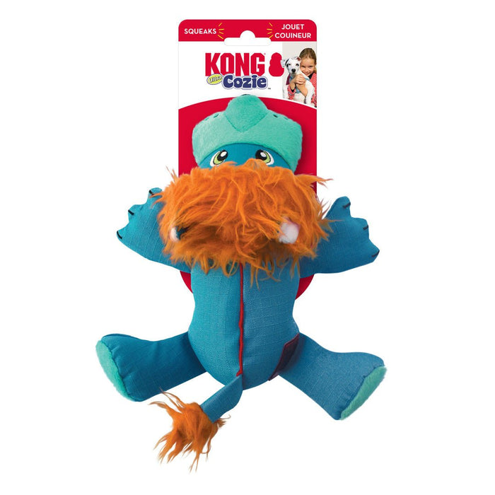 KONG Cozie Ultra Lucky Lion Dog Toy Tan 1ea/LG - Petsplace.store