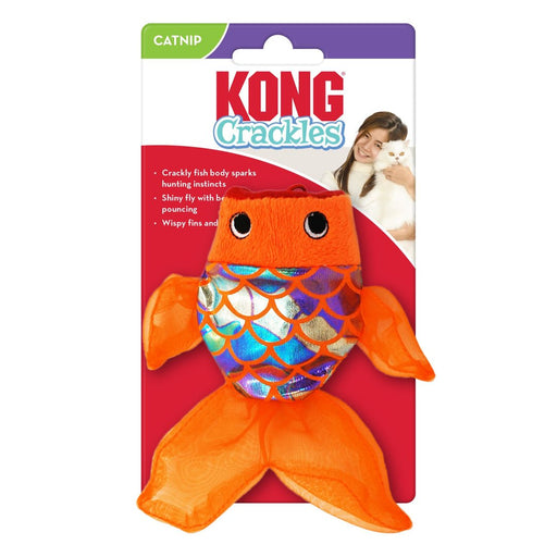 KONG Crackles Gulpz Catnip Toy Orange 1ea/One Size - Petsplace.store