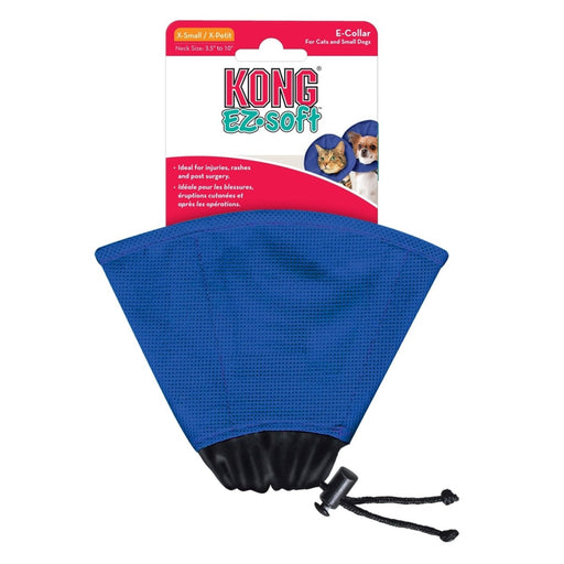 KONG E - Collar for Cats and Small Dogs Blue 1ea/XS - Petsplace.store