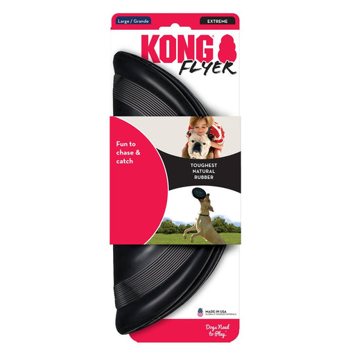 KONG Extreme Flyer Dog Toy Black 1ea/LG - Petsplace.store