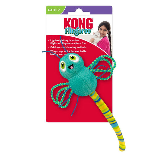 KONG Flingaroo Dragonfly Cat Toy Assorted 1ea/One Size - Petsplace.store