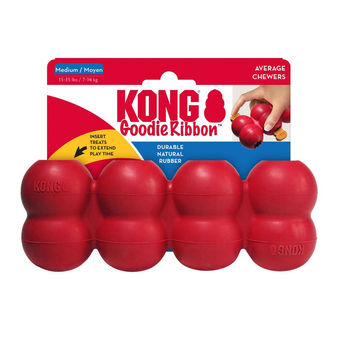 KONG Goodie Ribbon Dog Toy 1ea/MD - Petsplace.store