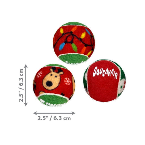 KONG Holiday SqueakAirs Dog Toy Balls 1ea/MD, 6 pk - Petsplace.store