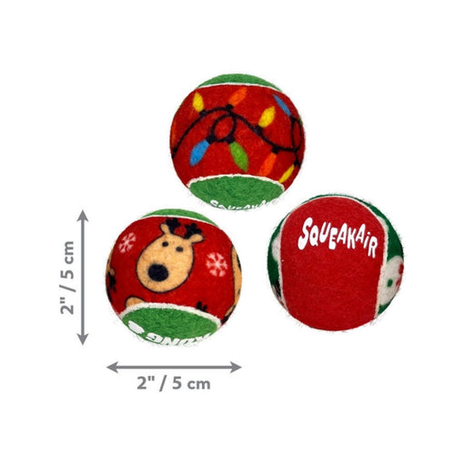 KONG Holiday SqueakAirs Dog Toy Balls 1ea/SM, 6 pk - Petsplace.store