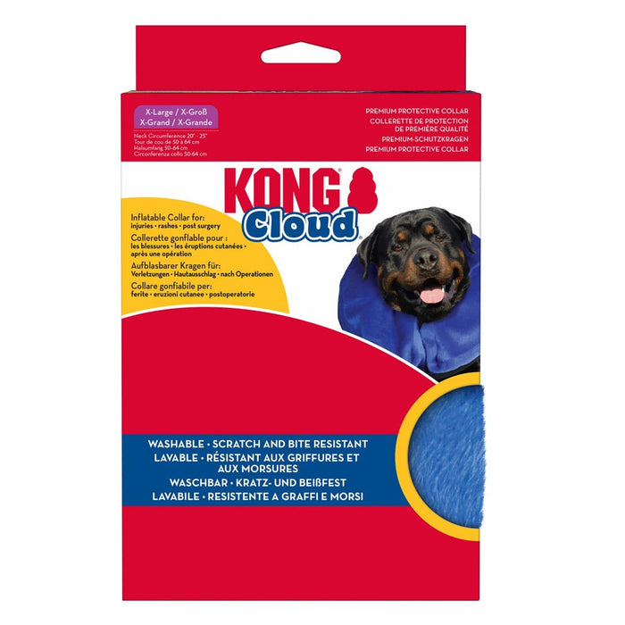 KONG Inflatable E - Collar Blue 1ea/XL - Petsplace.store