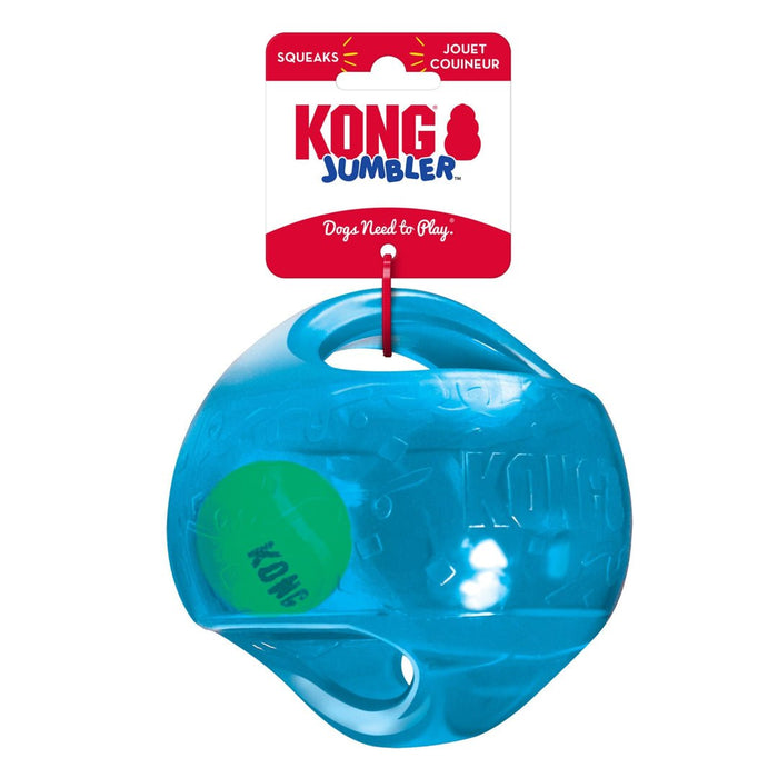 KONG Jumbler Dog Toy Ball Assorted 1ea/MD/LG - Petsplace.store