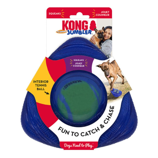 KONG Jumbler Flinger Dog Toy Assorted 1ea/MD/LG - Petsplace.store