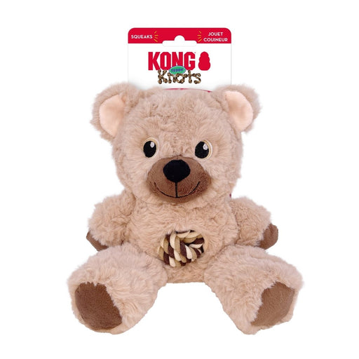 KONG Knots Teddy Dog Toy Assorted, 1ea/MD - Petsplace.store