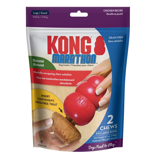 KONG Marathon Dog Treats Chicken 2 pk, LG - Petsplace.store