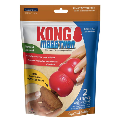 KONG Marathon Dog Treats Peanut Butter 1ea/2 pk, LG - Petsplace.store