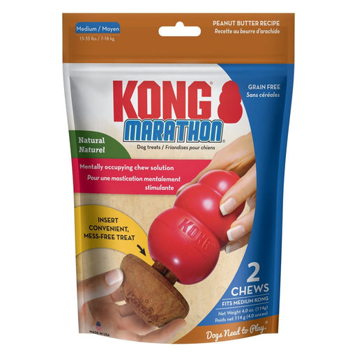 KONG Marathon Dog Treats Peanut Butter, 1ea/2 pk, MD - Petsplace.store