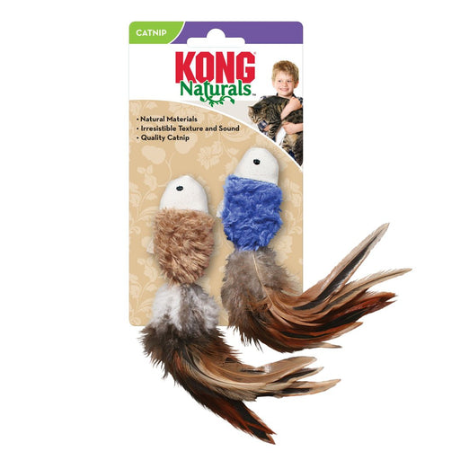 KONG Natural Crinkle Fish Catnip Toy Assorted 1ea/One Size, 2 pk - Petsplace.store