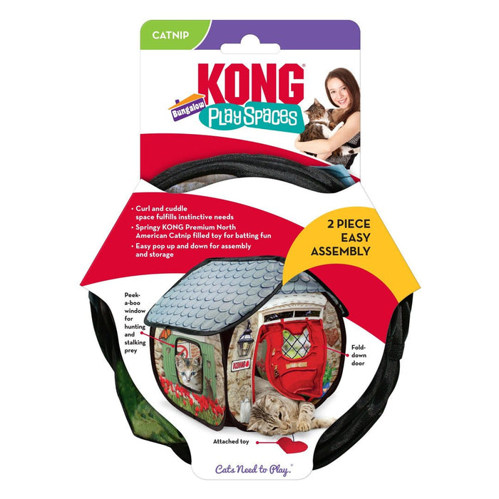 KONG Play Spaces Bungalow Cat Toy Multi - Color 1ea - Petsplace.store