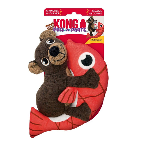 KONG Pull - A - Partz Pals Dog Toy Bear, MD (2 pack) - Petsplace.store