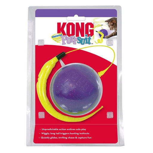 KONG Purrsuit Whirlwind Cat Toy Purple 1ea/One Size - Petsplace.store