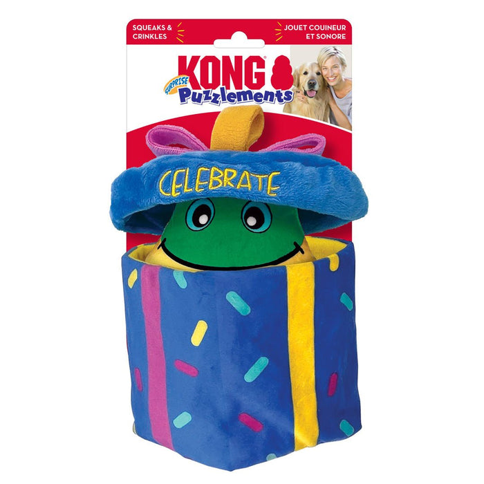 KONG Puzzlements Surprise Present Dog Toy 1ea/MD - Petsplace.store