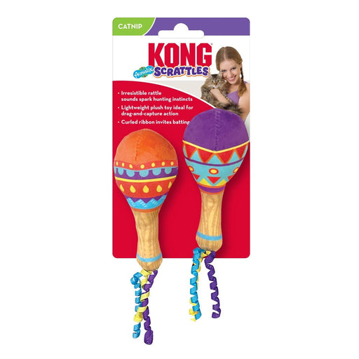 KONG Scrattles Acoustix Cat Toy 1ea/2 pk - Petsplace.store