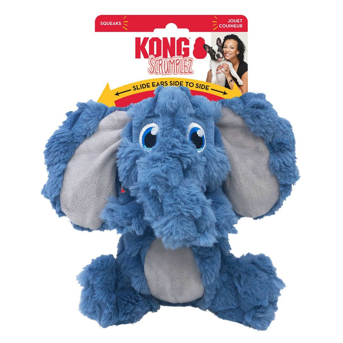 KONG Scrumplez Dog Toy Elephant 1ea/MD - Petsplace.store