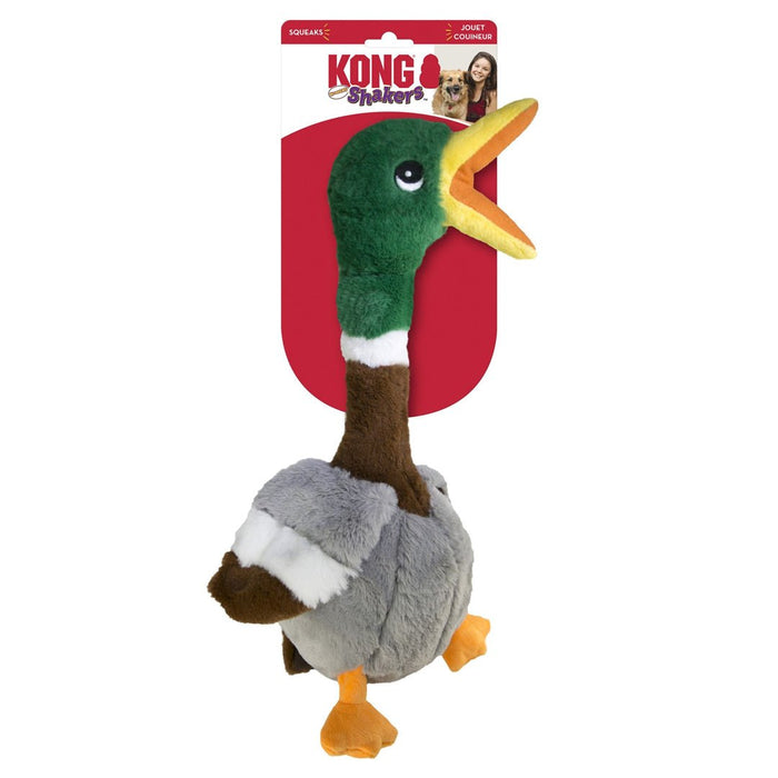 KONG Shakers Honkers Duck Dog Toy Multi - Color 1ea/LG - Petsplace.store