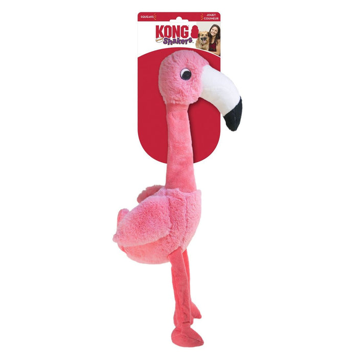 KONG Shakers Honkers Flamingo Dog Toy Pink 1ea/LG - Petsplace.store