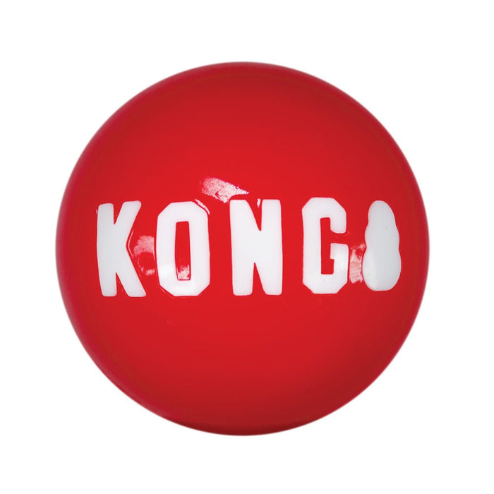 KONG Signature Ball Dog Toy Red 1ea/LG - Petsplace.store