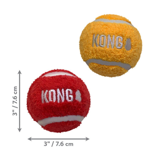 KONG Sport Softies Balls Dog Toy Assorted, 1ea/LG, 2Pc - Petsplace.store