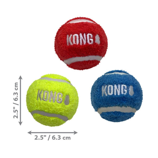 KONG Sport Softies Balls Dog Toy Assorted, 1ea/MD, 3 pk - Petsplace.store