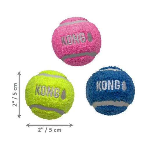 KONG Sport Softies Balls Dog Toy Assorted, 1ea/SM, 3 pk - Petsplace.store