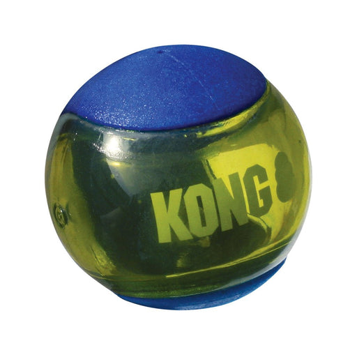 KONG Squeezz Action Ball Dog Toy Blue 1ea/MD - Petsplace.store