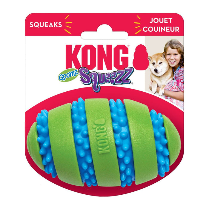 KONG Squeezz Goomz Football Dog Toy 1ea/LG - Petsplace.store