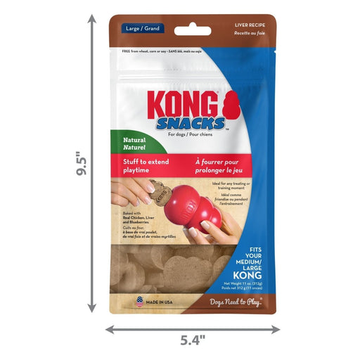 KONG Stuff'N Snacks Puppy Treats Chicken Liver 1ea/LG, 12 oz - Petsplace.store