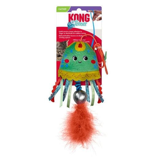 KONG Teaser Jellyfish Cat Toy Assorted 1ea/One Size - Petsplace.store