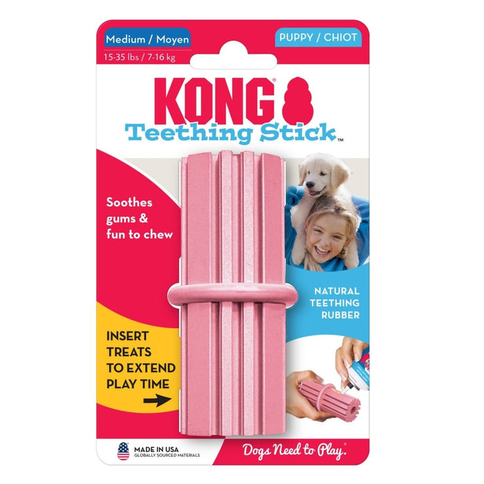 KONG Teething Stick Puppy Toy Assorted 1ea/MD - Petsplace.store