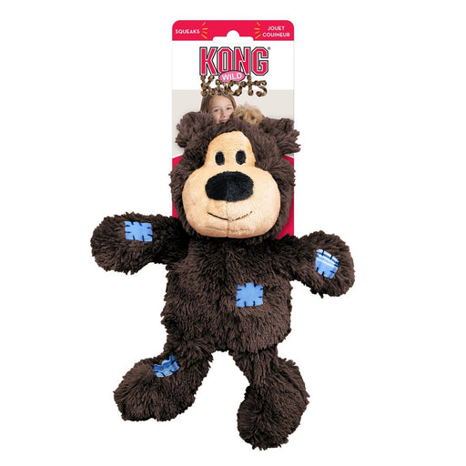 KONG Wild Knots Bear Dog Toy Assorted 1ea/MD/LG - Petsplace.store