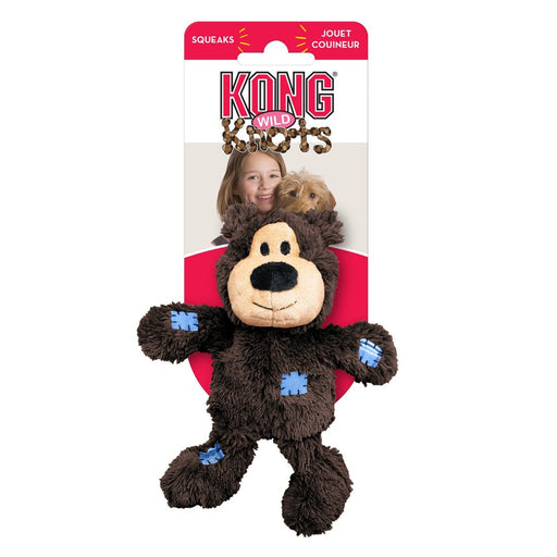 KONG Wild Knots Bear Dog Toy Assorted 1ea/XS - Petsplace.store