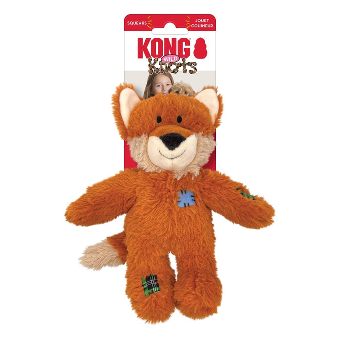 KONG Wild Knots Dog Toy Fox 1ea/SM/MD - Petsplace.store