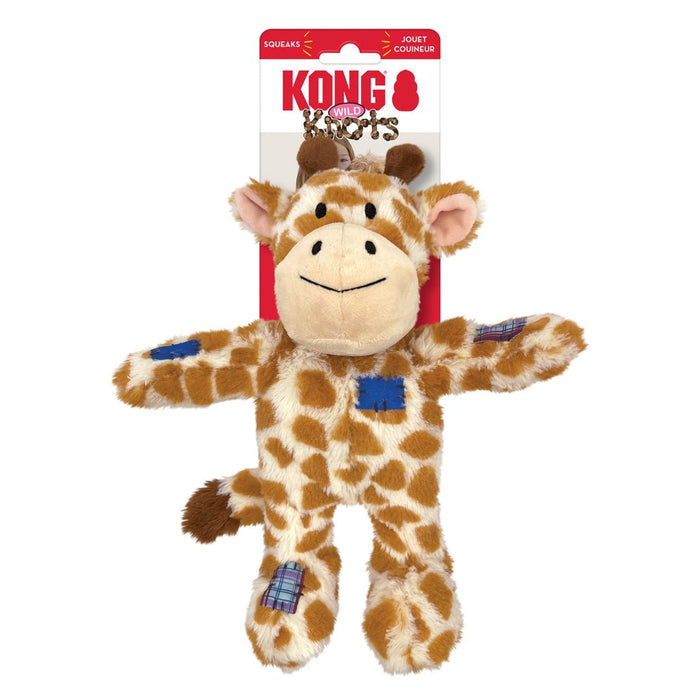 KONG Wild Knots Dog Toy Giraffe 1ea/MD/LG - Petsplace.store