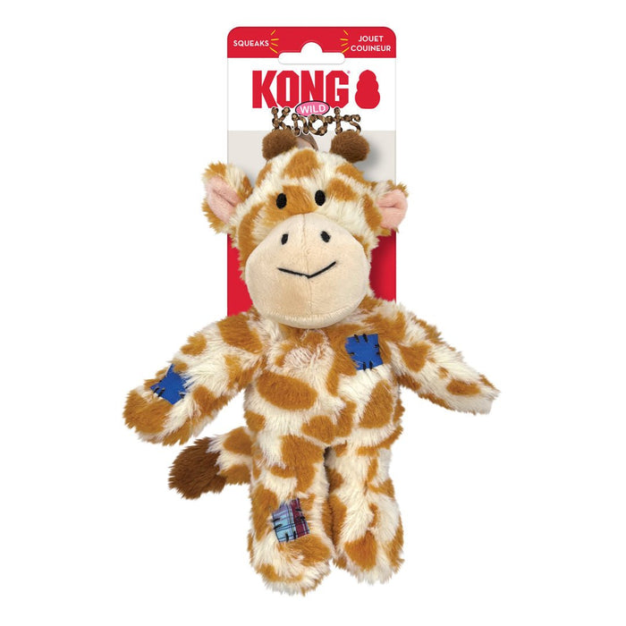 KONG Wild Knots Dog Toy Giraffe 1ea/SM/MD - Petsplace.store