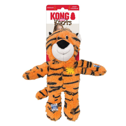 KONG Wild Knots Dog Toy Tiger 1ea/MD/LG - Petsplace.store