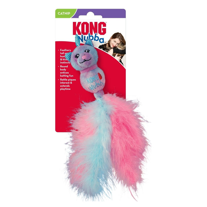 KONG Wubba Caticorn Cat Toy Pink/Light Blue 1ea/One Size - Petsplace.store