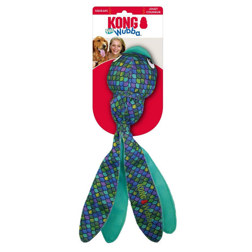 KONG Wubba Finz Dog Toy Blue 1ea/XL - Petsplace.store