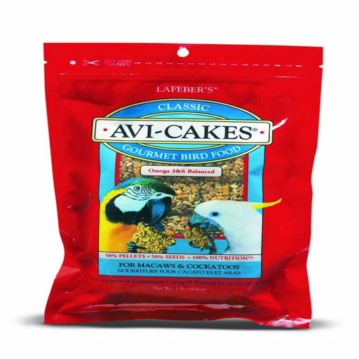 Lafeber Company Classic Avi - Cakes Macaw - Cockatoo Treat 1ea/1 lb - Petsplace.store