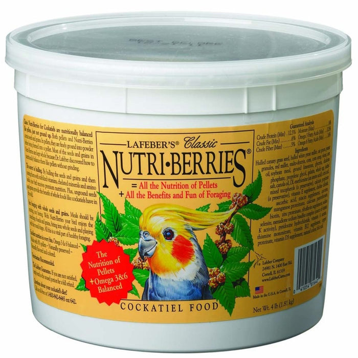 Lafeber Company Classic Nutri - Berries Cockatiel Food 1ea/4 lb - Petsplace.store