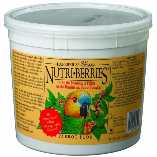 Lafeber Company Classic Nutri - Berries Parrot Food 1ea/3.25 lb - Petsplace.store