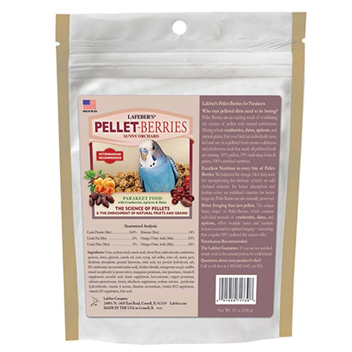 Lafeber Company Pellet - Berries Sunny Orchard Parakeet Food 1ea/10 oz - Petsplace.store