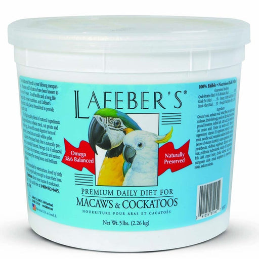 Lafeber Company Premium Daily Pellets for Macaws and Cockatoos 1ea/5 lb - Petsplace.store