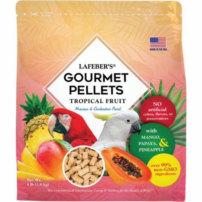 Lafeber Company Tropical Fruit Gourmet Pellets Macaw Bird Food 1ea/4 lb - Petsplace.store