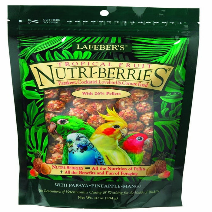 Lafeber Company Tropical Fruit Nutri - Berries Cockatiel Food 1ea/10 oz - Petsplace.store