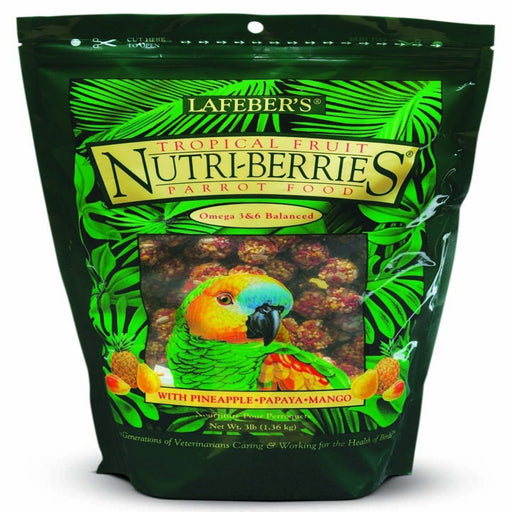 Lafeber Company Tropical Fruit Nutri - Berries Parrot Food 1ea/3 lb - Petsplace.store